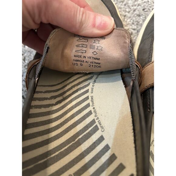 Taos Upward Brown Leather Slip On Comfort Loafer Sneakers Size 9 - Picture 8 of 11